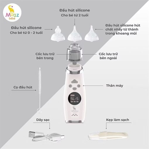 Moaz bebe máy hút mũi mũi MB095 - Hình ảnh 2