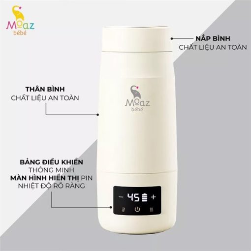 Bình đun nước pha sữa di động moaz MB058 - Hình ảnh 4