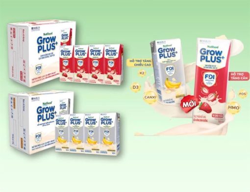 Sữa Grow Plus bạc vị chuối 110ml