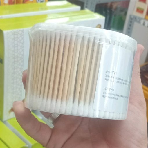 Tăm bông thân gỗ tròn