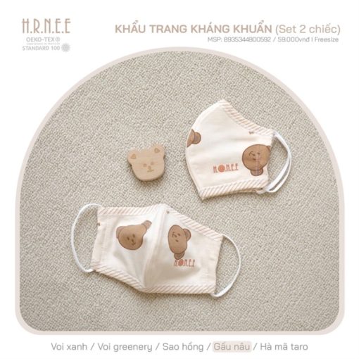Hrnee set 2 khẩu Trang - Hình ảnh 2