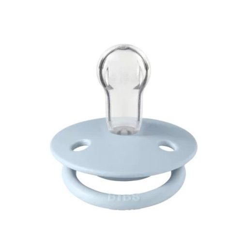 Ty ngậm núm tròn Silicone Bibs Pacifier de Lux onesize , baby Blue