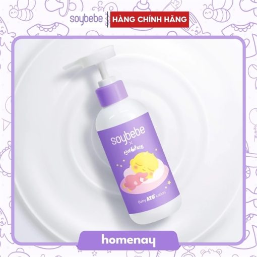 Sữa dưỡng ẩm Thuần Chay cho bé da nhạy cảm soybebe ato lotion 300ml - Hình ảnh 2
