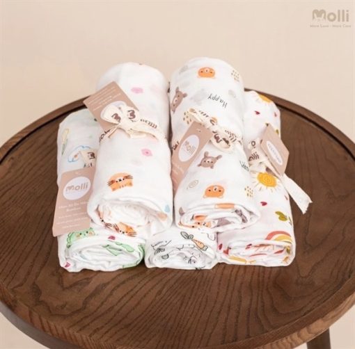 Khăn tắm xô Premium Bamboo Molli - Mèo