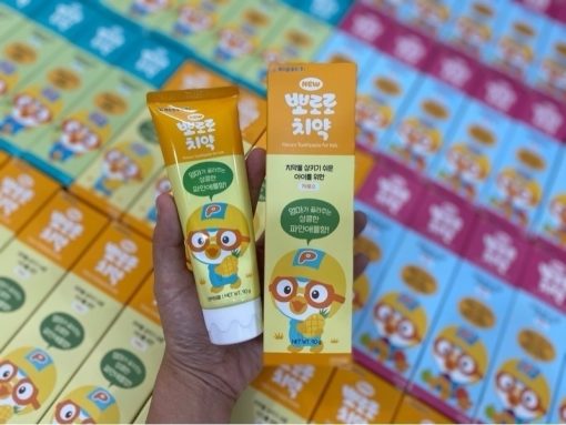 Kem đánh răng Pororo cho bé 1 tuổi Mix 90GR