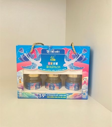 Xách 6 hũ yến Kids ăn ngủ ngon Trí Việt