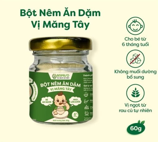 Bột nêm ăn dặm Anpaso vị măng Tây 6m+ 60g