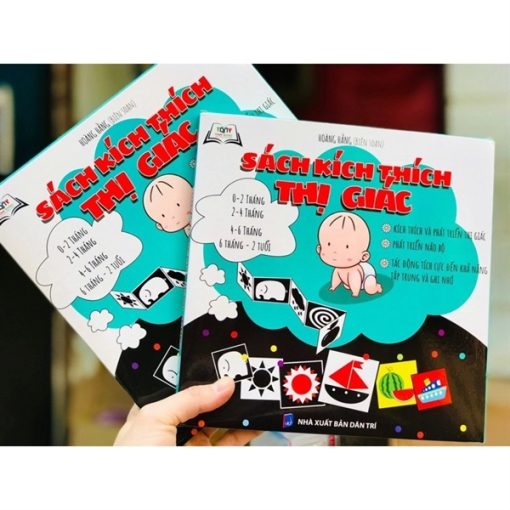 Sách thị giác cho bé kích thích thị giác 4 chủ đề
