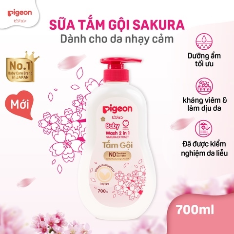 Goldbee-Sữa tắm gội Pigeon 700ml