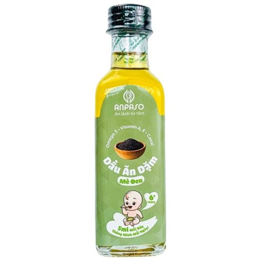 Goldbee- Dầu ăn dặm Anpaso vị mè đen 100ml 6M+