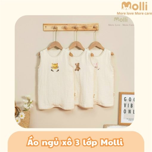 Goldbee.- Áo ngủ xô 3 lớp Molli