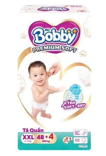 Goldbee- Bỉm quần Bobby premium soft size XXL48+4 (15-25kg)