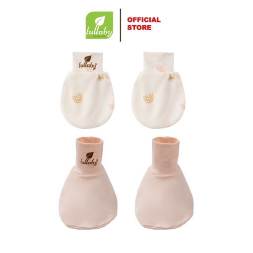 Goldbee- set bao tay/chân lullaby- hồng trắng