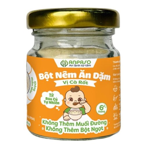 Goldbee- Bột nêm ăn dặm Anpaso vị cà rốt 60g 6M+