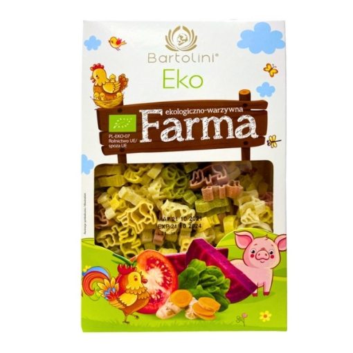 Goldbee- Mì nui rau củ hữu cơ hình động vật Eko Farma Bartolini 250g 10M+