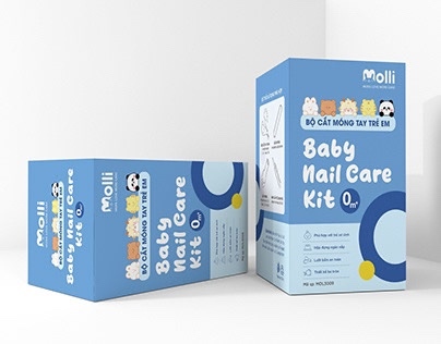 Goldbee- Bộ cắt móng tay molli 0M+ (hộp/4 chi tiết)