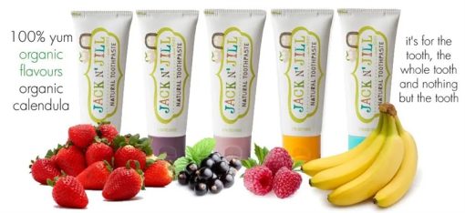 Goldbee - Kem đánh răng hữu cơ jacknjill vị mâm xôi 50gr