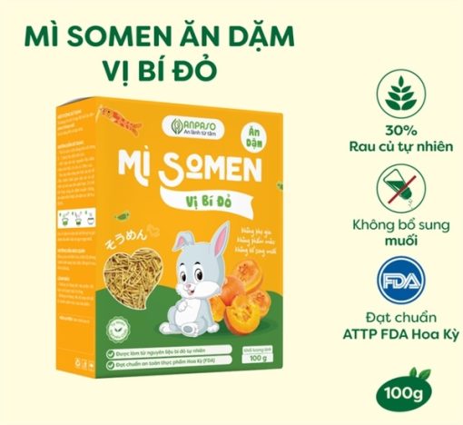 Goldbee- Mì Somen Anpaso vị bí đỏ 100g 6M+