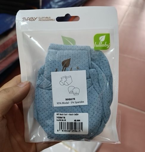 Goldbee- Set bao tay/chân Lullaby- Blue