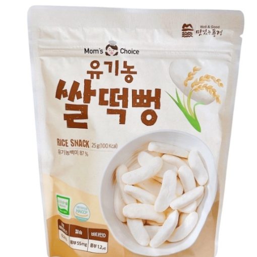 Goldbee- Bánh gạo hữu cơ mom's choice vị lúa mạch thanh dẹt 25g 6M+