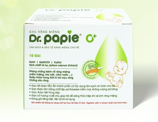Goldbee- Gạc răng miệng Dr.papie (hộp/10 gói)