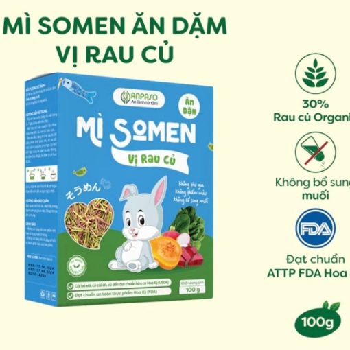 Goldbee- Mì Somen Anpaso vị rau củ 100g 6M+