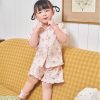 Goldbee- bộ pyjama ilaby cổ 2 ve bèo hoạ tiết