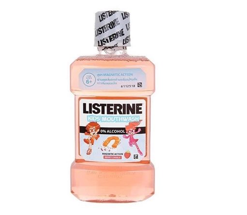 Goldbee - Nước súc miệng Listerine Kids vị dâu tây 250ml 2Y+