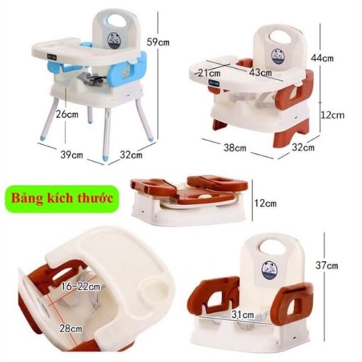 Goldbee- Ghế ăn dặm baby Booster seat 3 in 1
