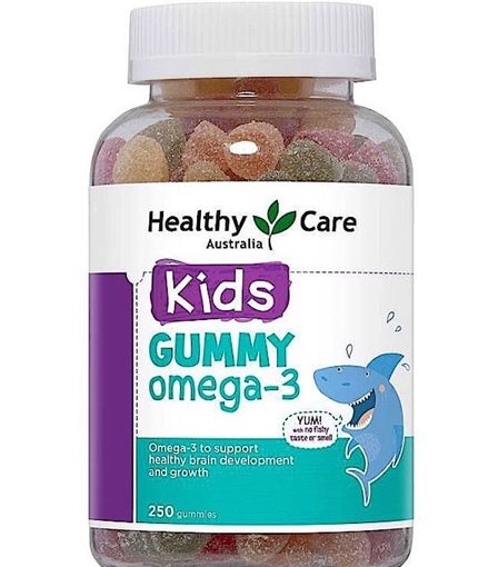 Goldbee- Kẹo Gummy Healthy Care Omega 3 Úc (hộp/250 viên)