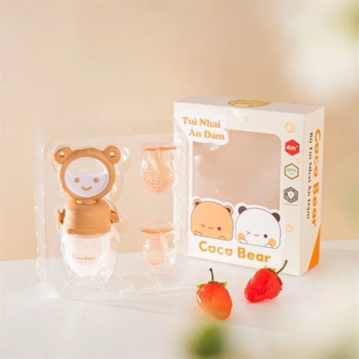 Goldbee- Túi nhai hoa quả chống hóc coco bear 4M+
