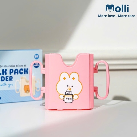 Goldbee- Cốc Đựng Hộp Sữa Chống Đổ molli 3Y+