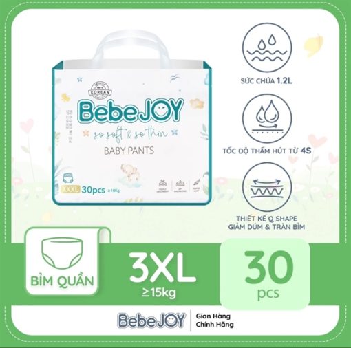 Goldbee- Bỉm quần Bebejoy size XXXL30 (> 18kg)