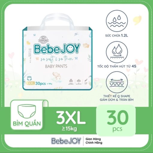 Goldbee- Bỉm quần Bebejoy size XXXL30 (> 18kg)