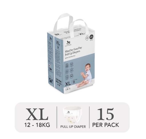 Goldbee- Bỉm quần ban ngày Applecrumby SlimDry size XL15 (12-18kg)