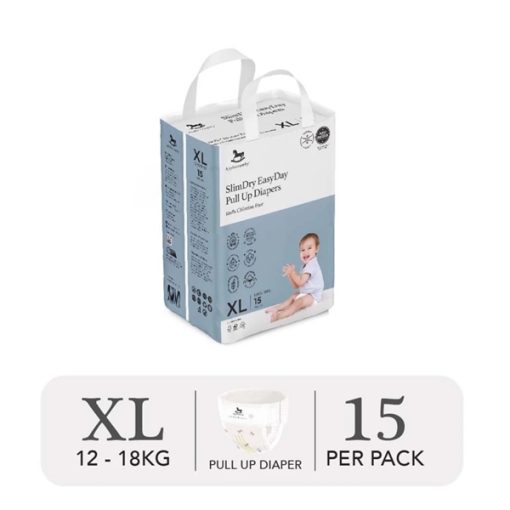 Goldbee- Bỉm quần ban ngày Applecrumby SlimDry size XL15 (12-18kg)