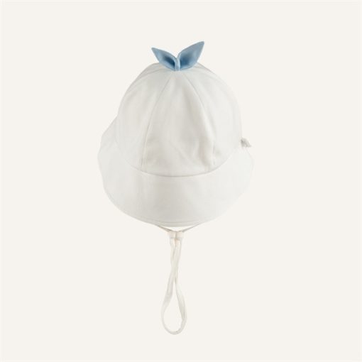 Goldbee- Mũ vành tròn bubaby chóp hình lá Bamco (trắng) (6-12M); (1-3Y+); (3-5Y)