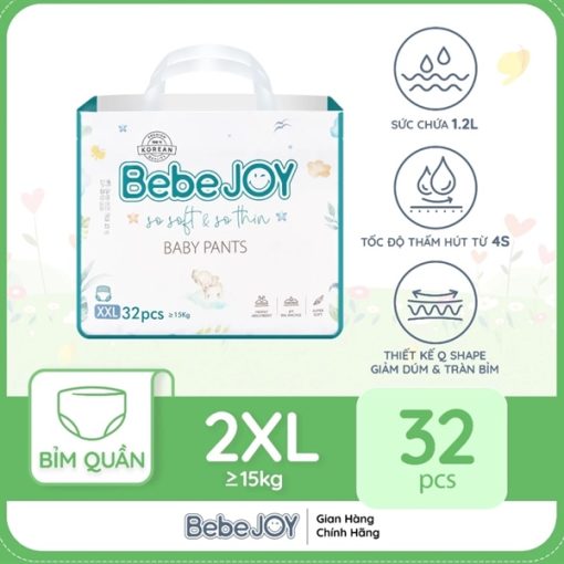 Goldbee- Bỉm quần BebeJoy size XXL32 (>15kg)