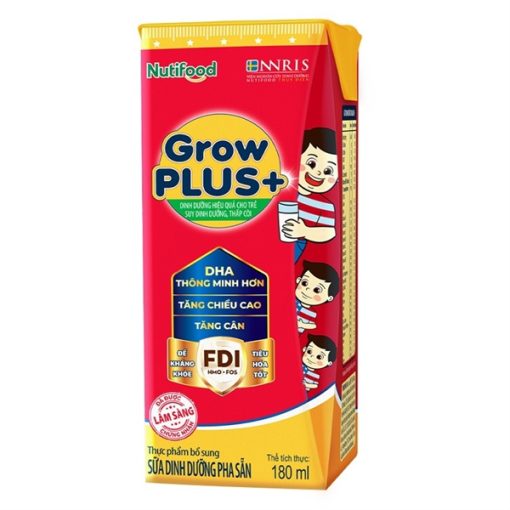 Goldbee- Sữa Grow plus đỏ 110 ml (dây/4 hộp)