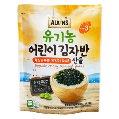 Goldbee- Rong biển rắc cơm Alvins vị rau củ 21g 1Y+