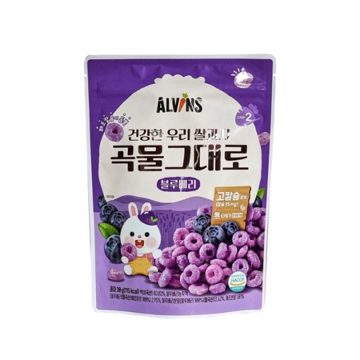 Goldbee- Bánh gạo Alvins vị việt quất 30g 8M+