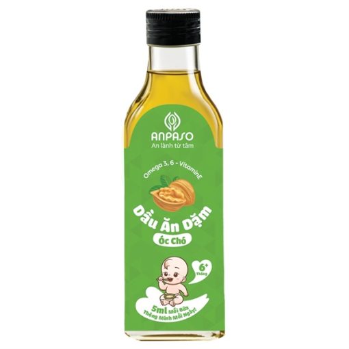 Goldbee- Dầu ăn dặm Anpaso vị óc chó 100ml 6M+