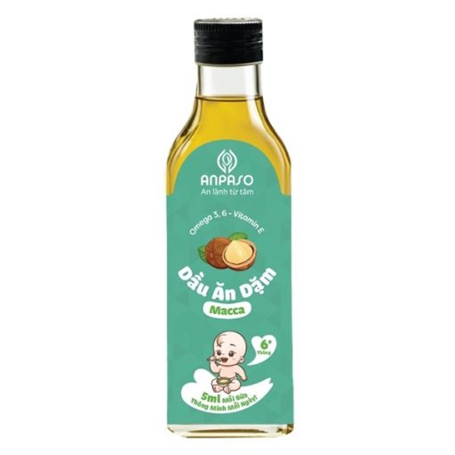Goldbee- Dầu ăn dặm Anpaso vị macca 100ml 6M+