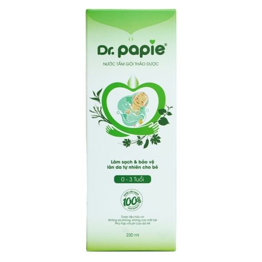 Goldbee- Nước tắm gội Dr.Papie 230ml( 0-3Y)