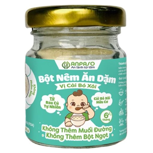 Goldbee- Bột nêm ăn dặm Anpaso vị cải bó xôi 60g 6m+