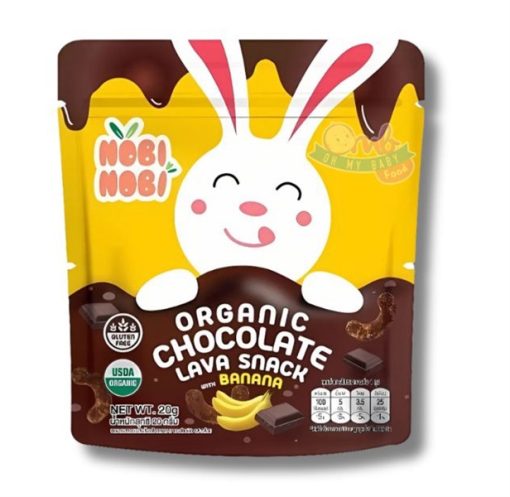 Goldbee- Bánh snack socola hữu cơ Nobi nobi vị chuối 20g 1,5Y+