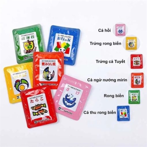 Goldbee- Gia vị rắc cơm tannaka mix 6 vị( túi/30 gói) 1Y+