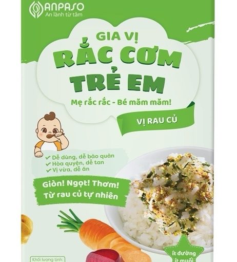 Goldbee- Gia vị rắc cơm Anpaso vị rau củ 35g 1Y+
