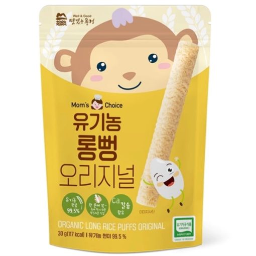 Goldbee- Bánh gạo lứt hữu cơ mom’s choice vị lúa mạch thanh dài 30g 6M+
