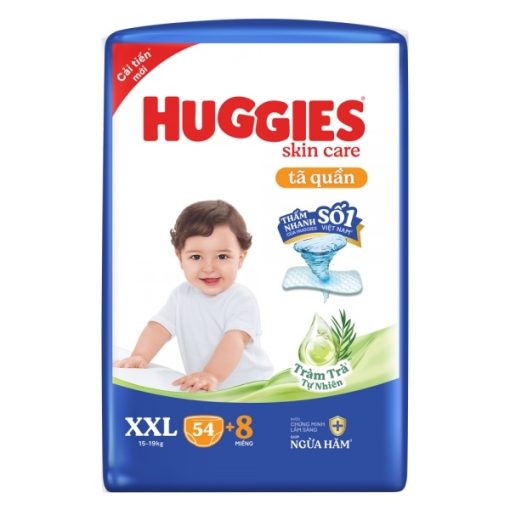 Goldbee- Bỉm quần Huggies tràm trà XXL54+10 (15-19kg)